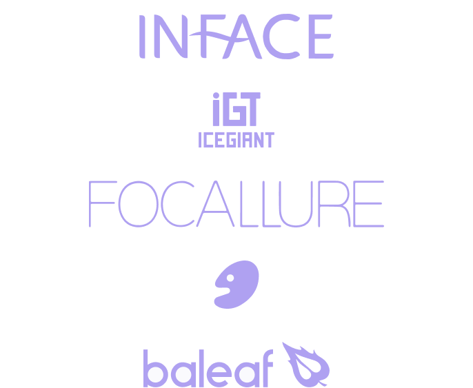 brand names like inface, igt-icegiant, focallure, face, baleaf